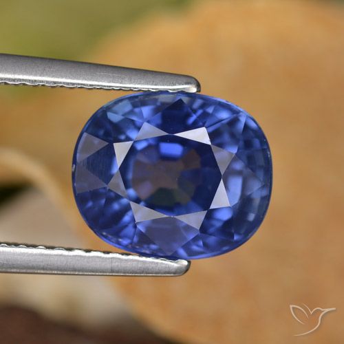3.80ct 수레국화 블루 사파이어, 타원형, VS