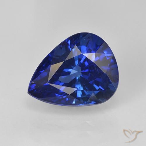 4.46ct 로얄 블루 사파이어, 배 모양, VS
