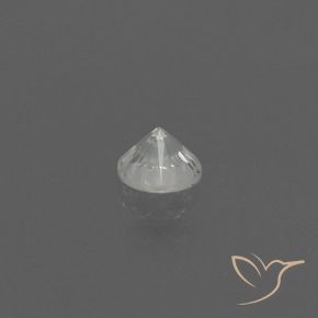 0.45캐럿 천연 하얀색 사파이어, 둥근, VS