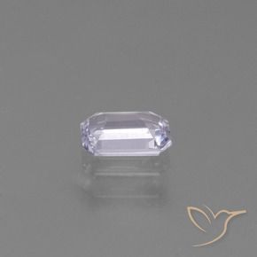 0.57캐럿 천연 매우 밝은 보라색 사파이어, 옥타곤 / 에메랄드 컷, VS