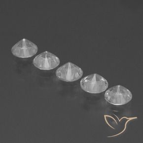 1.86캐럿 천연 하얀색 사파이어 보석, 둥근, VVS-VS