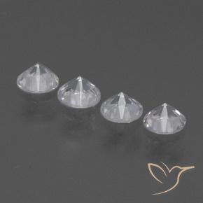 1.74캐럿 천연 하얀색 사파이어 보석, 둥근, VVS-VS