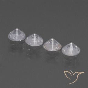 1.60캐럿 천연 하얀색 사파이어 보석, 둥근, VVS-VS