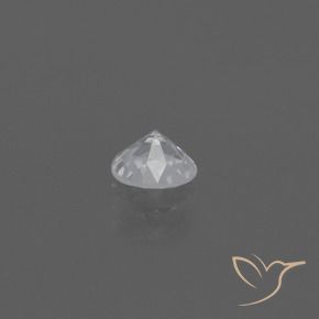 0.44캐럿 천연 하얀색 사파이어, 둥근, VS