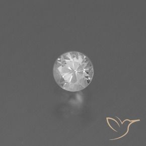 0.33캐럿 천연 하얀색 사파이어, 둥근, VS