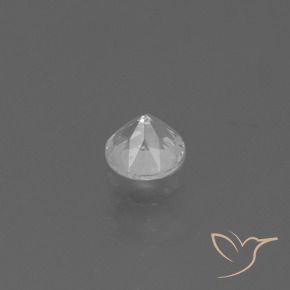 0.33캐럿 천연 하얀색 사파이어, 둥근, VS