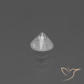 0.45캐럿 천연 하얀색 사파이어, 둥근, VS