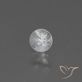 0.43캐럿 천연 하얀색 사파이어, 둥근, VS