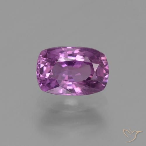 1.59ct 자연스러운 미디엄 퍼플 사파이어, 방석, VS