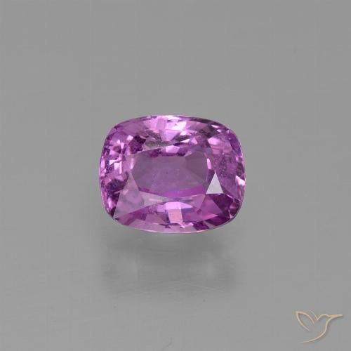 1.21ct 자연스러운 미디엄 다크 퍼플 사파이어, 방석, VS