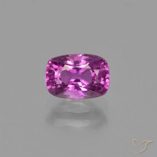 1.10ct 자연스러운 밝은 마젠타 사파이어, 방석, VS