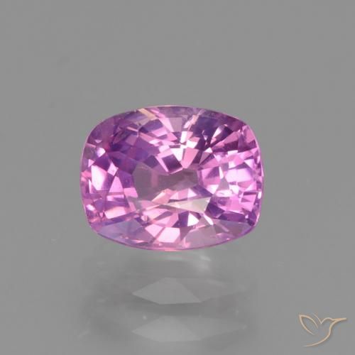 1.42ct 자연스러운 분홍빛이 도는 보라색 사파이어, 방석, VS