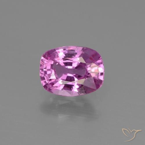 1.03ct 자연스러운 강렬한 보라색 사파이어, 방석, VS