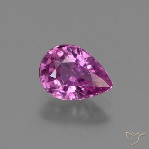 1.20ct 자연스러운 미디엄 다크 퍼플 사파이어, 배 모양, VS