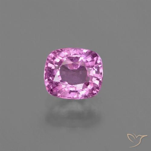 1.07ct 자연스러운 짙은 분홍빛이 도는 보라색 사파이어, 방석, VS