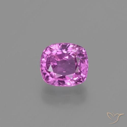 1.08ct 자연스러운 분홍빛이 도는 보라색 사파이어, 방석, VS-SI