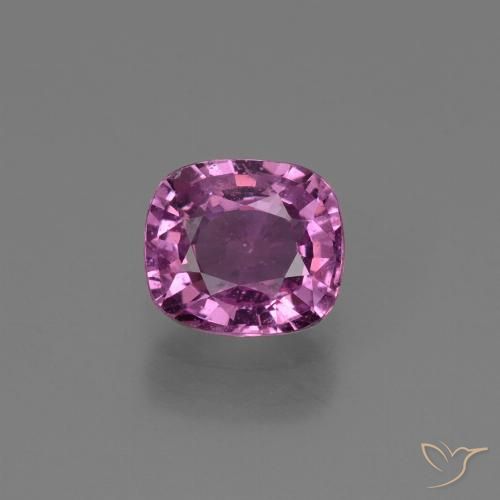 1.19ct 자연스러운 강렬한 분홍빛이 도는 보라색 사파이어, 방석, VS
