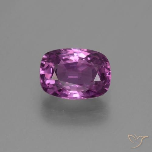 1.38ct 자연스러운 일렉트릭 퍼플 사파이어, 방석, VS
