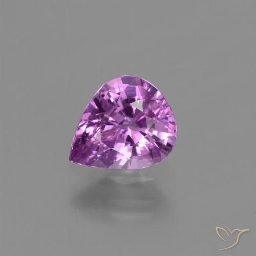 1.07ct 자연스러운 미디엄 다크 퍼플 사파이어, 배 모양, VS-SI