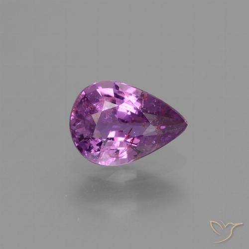 1.03ct 자연스러운 바이올렛 퍼플 사파이어, 배 모양, VS-SI