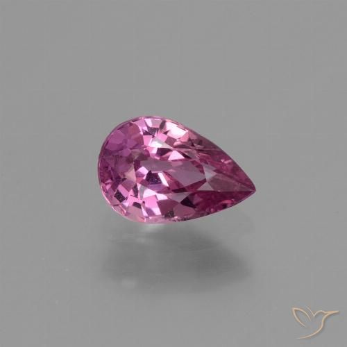 1.07ct 자연스러운 적자색 사파이어, 배 모양, VS