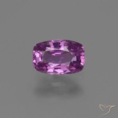 1.14ct 자연스러운 미디엄 다크 퍼플 사파이어, 방석, VS