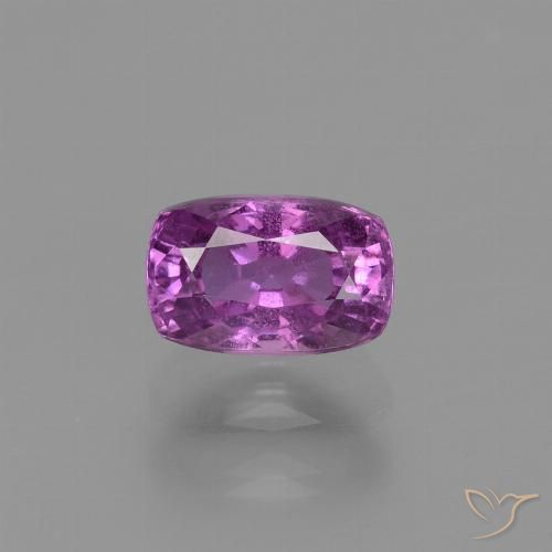1.41ct 자연스러운 미디엄 다크 퍼플 사파이어, 방석, VS