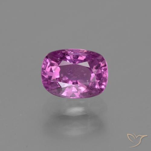 1.38ct 자연스러운 미디엄 다크 퍼플 사파이어, 방석, VS