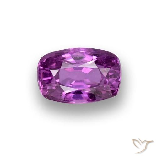 0.91ct 자연스러운 미디엄 다크 퍼플 사파이어, 방석, VS