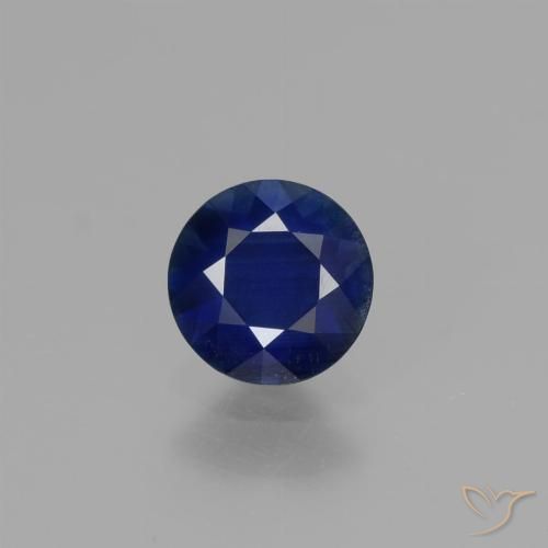 0.68ct 자연스러운 트와일라잇 블루 사파이어, 둥근, VVS