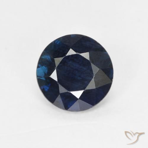 0.62ct 자연스러운 트와일라잇 블루 사파이어, 둥근, VS