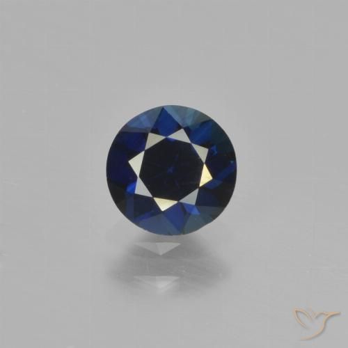 0.78ct 자연스러운 트와일라잇 블루 사파이어, 둥근, VVS-VS