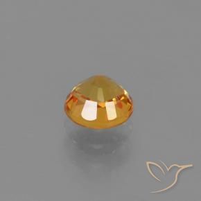 0.75캐럿 천연 금 사파이어, 둥근, VVS