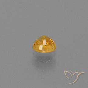 0.73캐럿 천연 금 사파이어, 둥근, VVS-VS