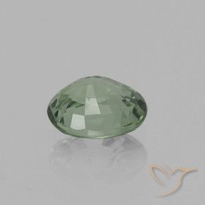 0.75캐럿 천연 Medium Light Green 사파이어, 타원형, VVS-VS