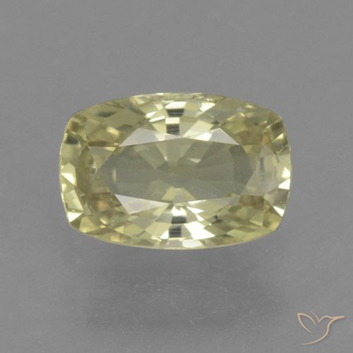 1.13ct 자연스러운 미디엄 옐로우 사파이어, 방석, VS