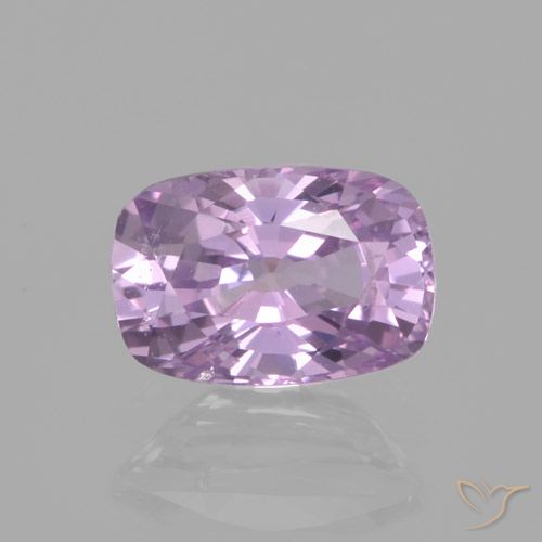1.00ct 자연스러운 분홍빛이 도는 보라색 사파이어, 방석, VS