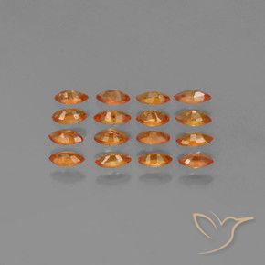 2.50캐럿 천연 밝은 주황색 사파이어 보석, 보석, VS