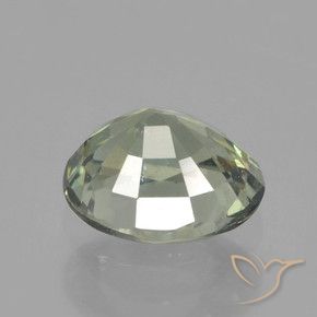 0.91캐럿 천연 Medium Light Green 사파이어, 타원형, VS