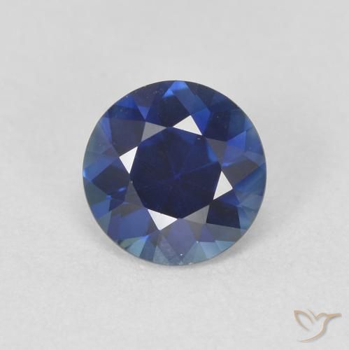 0.66ct 자연스러운 트와일라잇 블루 사파이어, 둥근, VVS