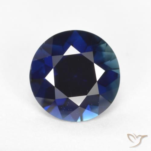 0.64ct 자연스러운 트와일라잇 블루 사파이어, 둥근, VVS