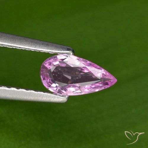 0.41ct 자연스러운 미디엄 다크 퍼플 사파이어, 배 모양, VS, Photo A