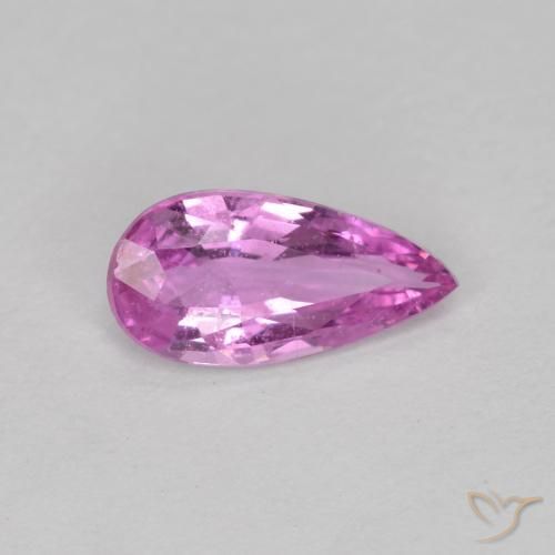 0.52ct 자연스러운 미디엄 퍼플 사파이어, 배 모양, VS