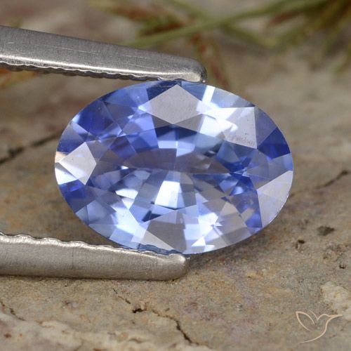 0.83ct 자연스러운 파란색 사파이어, 타원형, VVS-VS