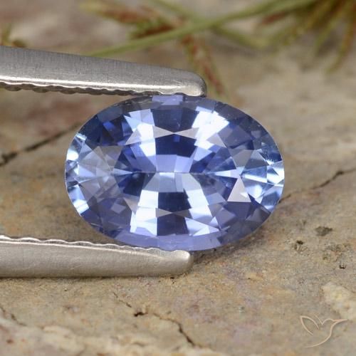 0.81ct 자연스러운 미디엄 네이비 블루 사파이어, 타원형, VVS-VS