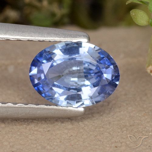 0.83ct 자연스러운 파란색 사파이어, 타원형, VVS