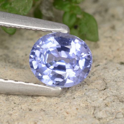 0.57ct 자연스러운 하늘색 사파이어, 타원형, VS-SI