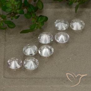 2.79캐럿 천연 하얀색 사파이어 보석, 둥근, VS