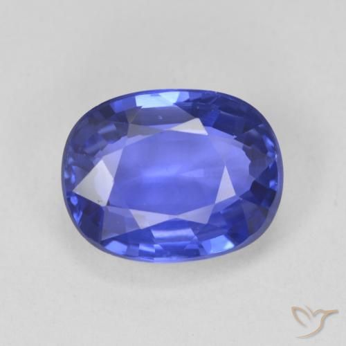 4.05ct 자연스러운 딥 바이올렛 블루 사파이어, 타원형, VVS-VS