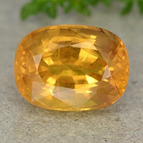 9.36ct 자연스러운 딥 오렌지-골드 사파이어, 타원형, VS-SI